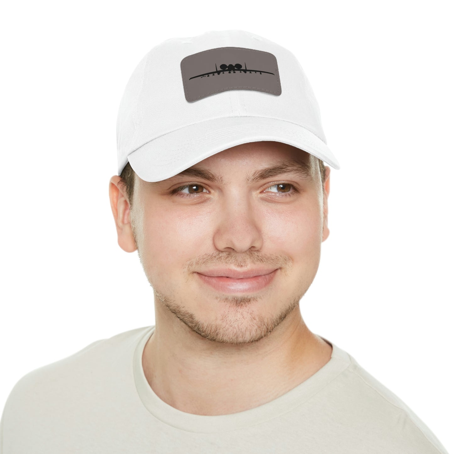 A-10 Silhouette Leather Patch Hat, Multiple Colors
