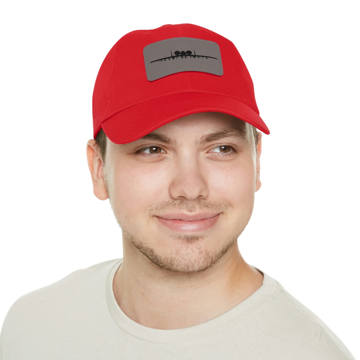 A-10 Silhouette Leather Patch Hat, Multiple Colors