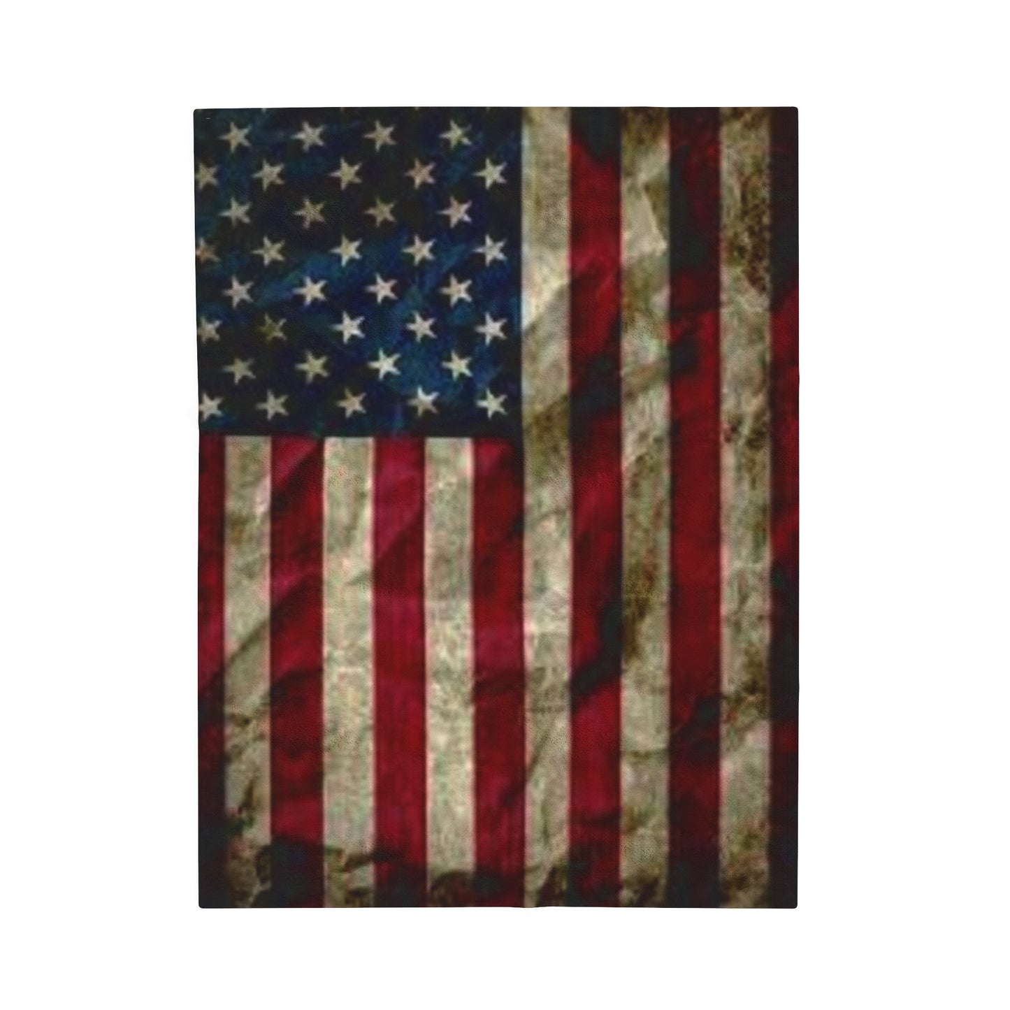 Old Glory Velveteen Plush Blanket, 3 Sizes