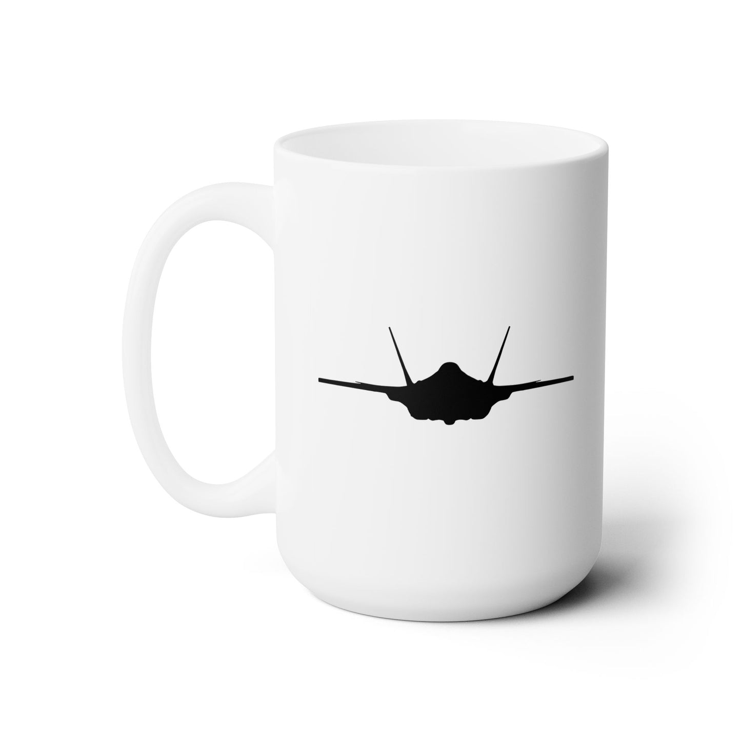 495FS & F-35A Front Silhouette Ceramic Mug 15oz