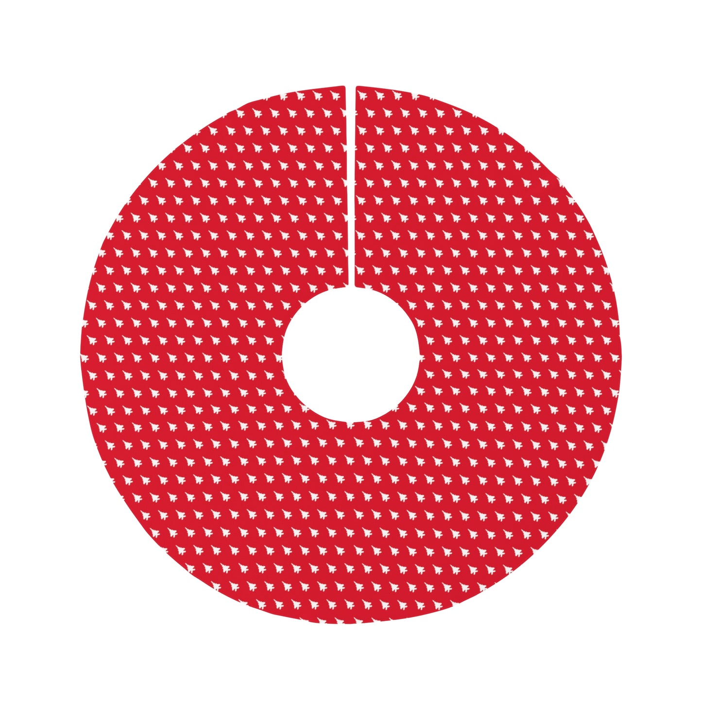 F-15E Round Tree Skirt, Red