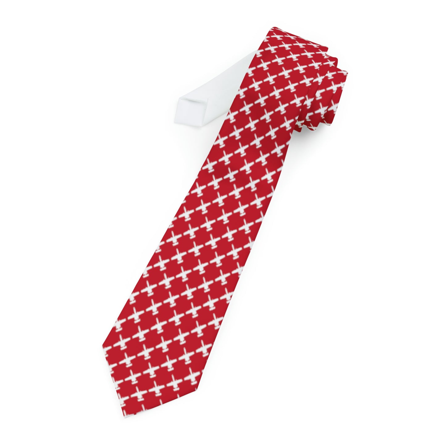 A-10 Necktie, Red/White