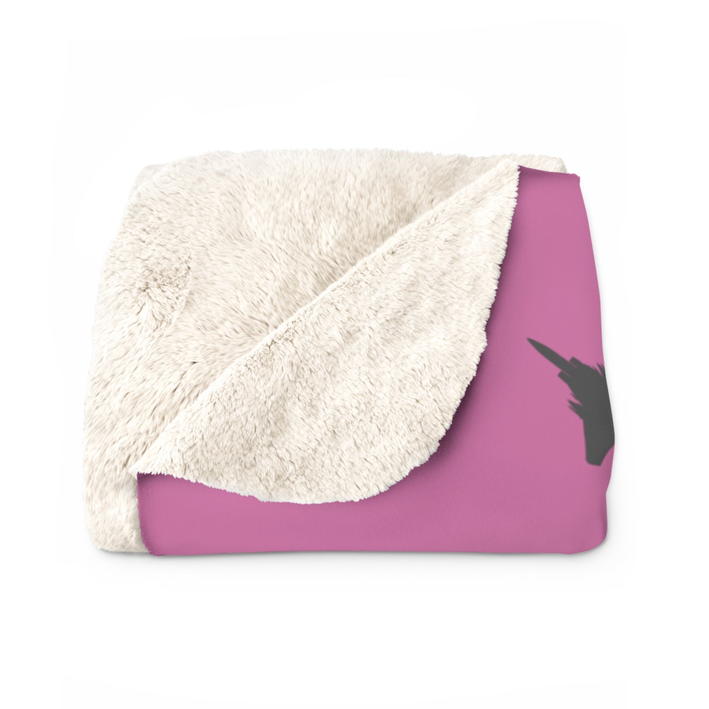 F-15E Pattern Sherpa Fleece Blanket, Pink