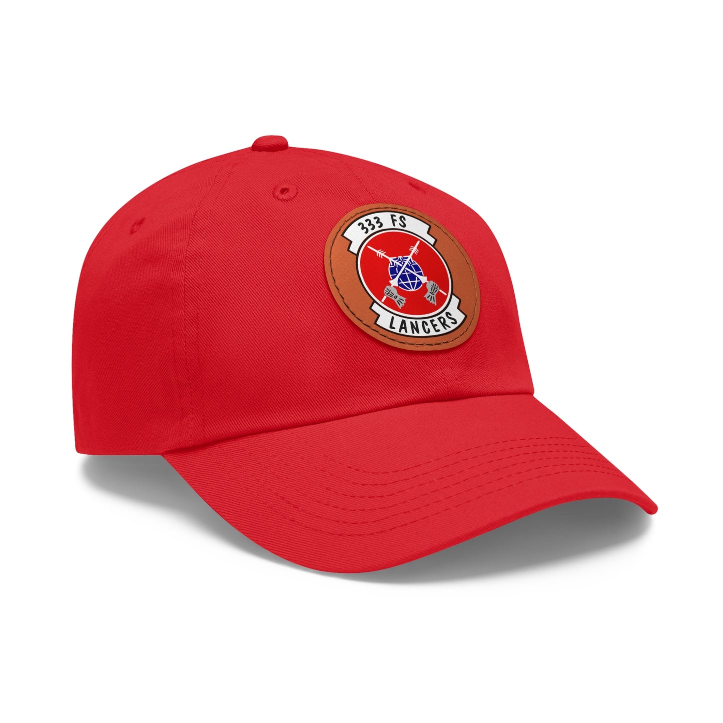 333FS Lancers Leather Patch Hat, Multiple Colors