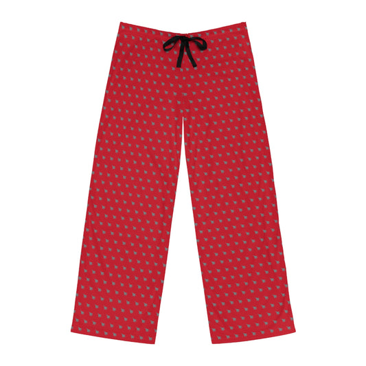 F-15E Men's Pajama Pants, Dark Red