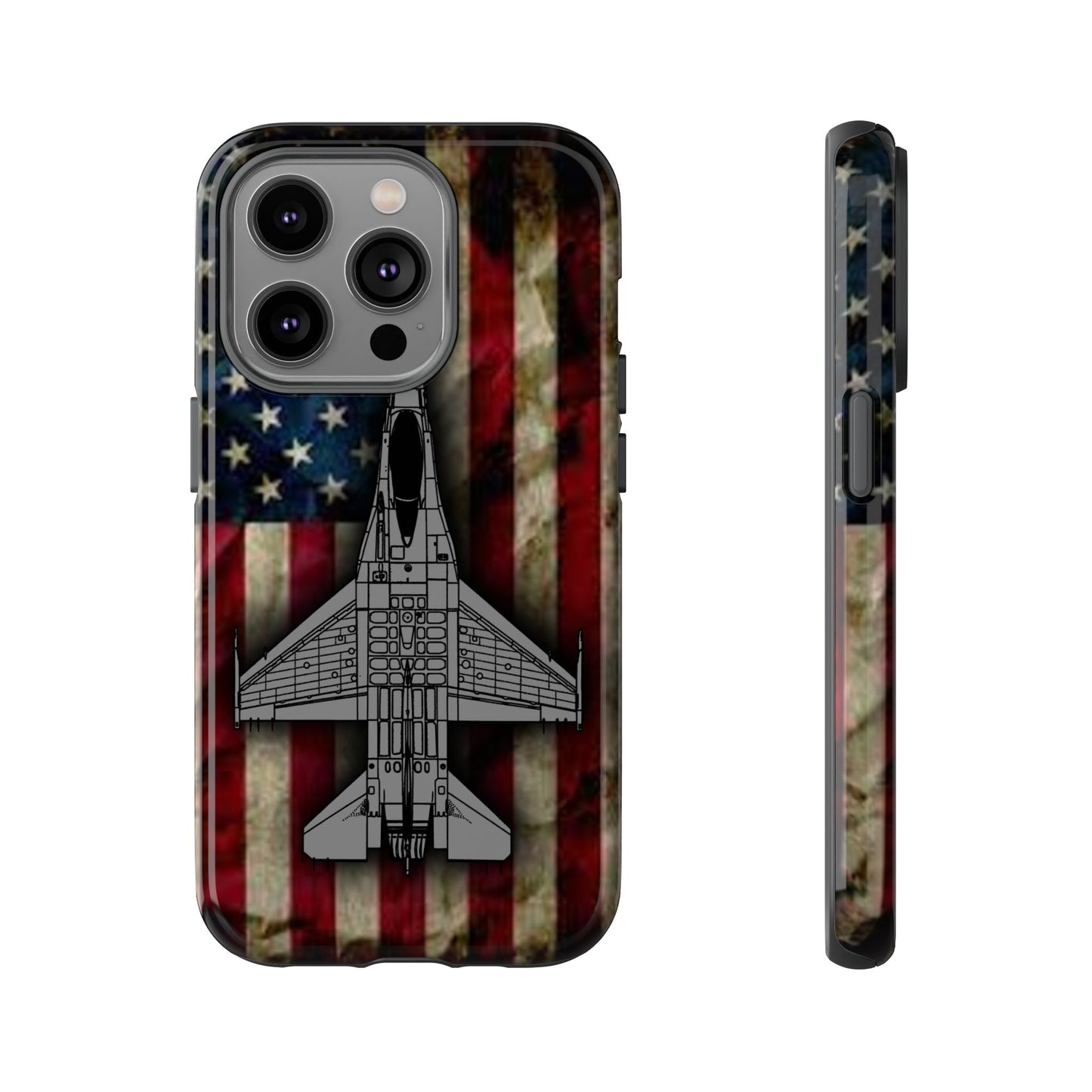 F-16 Old Glory Tough Cases for iPhone, Samsung, Google