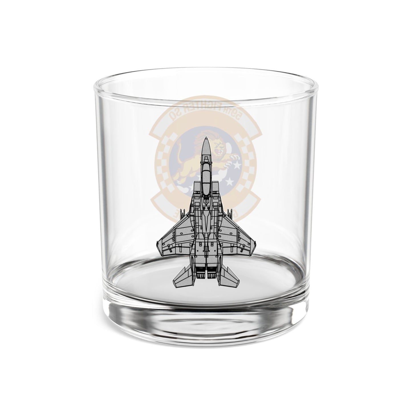 59FS "Golden Pride" Rocks Glass, 10oz with F-15C