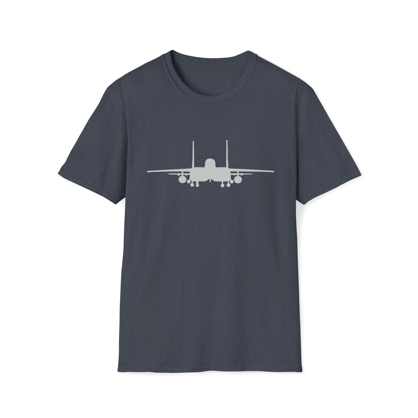 F-15E Front Silhouette Unisex Softstyle T-Shirt, Multiple Colors Available