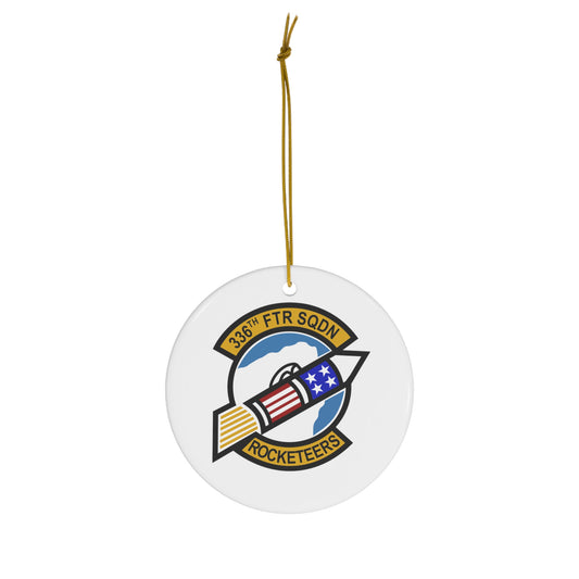 336FS "Rocketeers" Ceramic Ornament, 2 Shapes