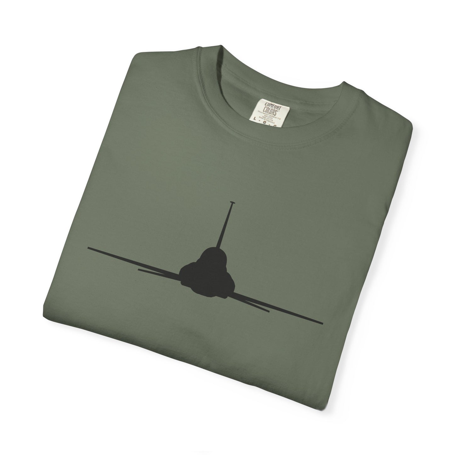 T-38 Front Silhouette Comfort Colors Unisex T-Shirt with Airplane Design, Casual Wear, Gift for Pilots, Aviation Lovers, Travel Enthusiasts, Plane Spotting