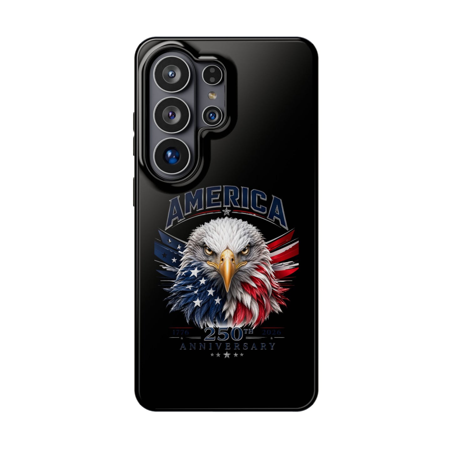 America 250th Anniversary Magnetic Tough Cases for iPhone & Samsung, Black