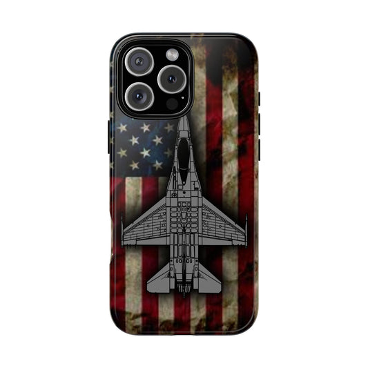 F-16 Old Glory Tough Cases for iPhone, Samsung, Google