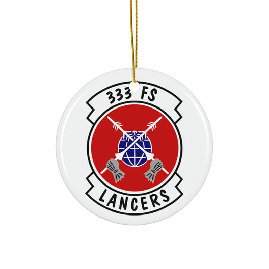 333FS "Lancers" Ceramic Ornament, Circle or Snowflake Shape