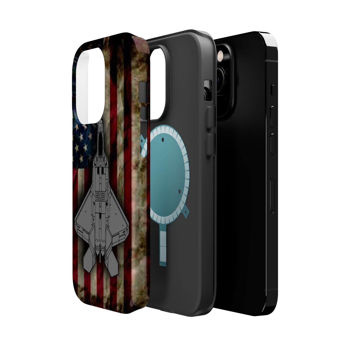 F-22 Old Glory Magnetic Tough Cases for iPhone