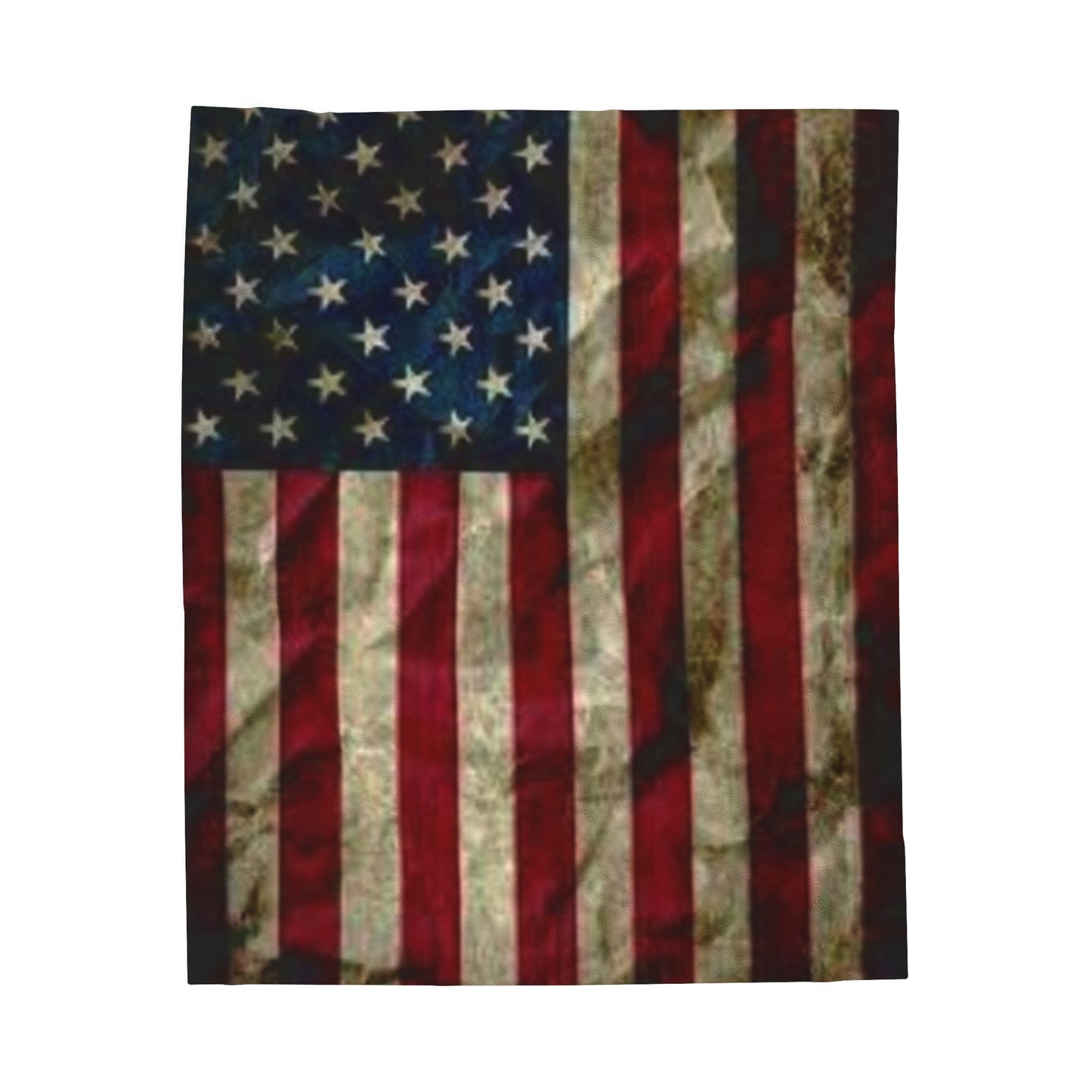 Old Glory Velveteen Plush Blanket, 3 Sizes