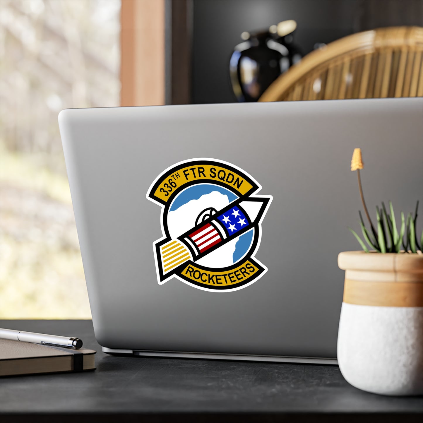 336FS "Rocketeers" Vinyl Decal, Indoor/Outdoor, 4 Sizes Available