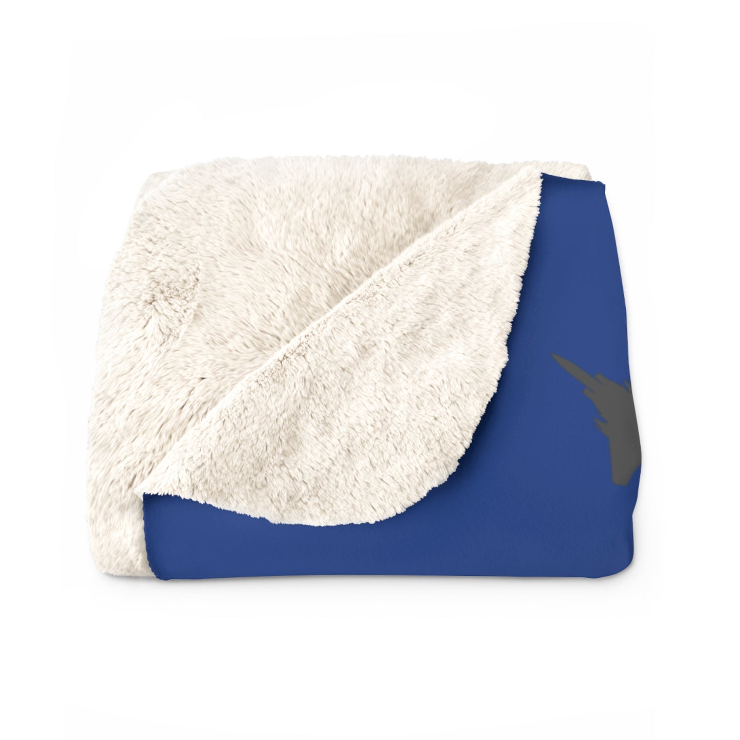 F-15E Pattern Sherpa Fleece Blanket, Blue