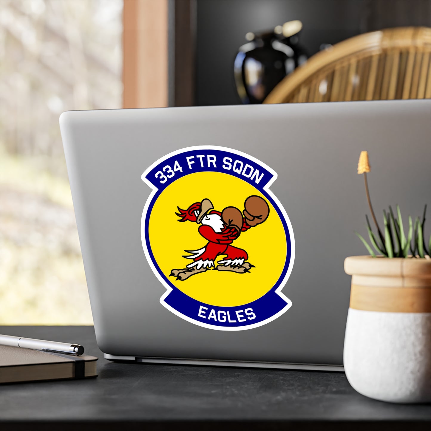 334FS "Eagles" Vinyl Decal, Indoor/Outdoor, 4 Sizes Available