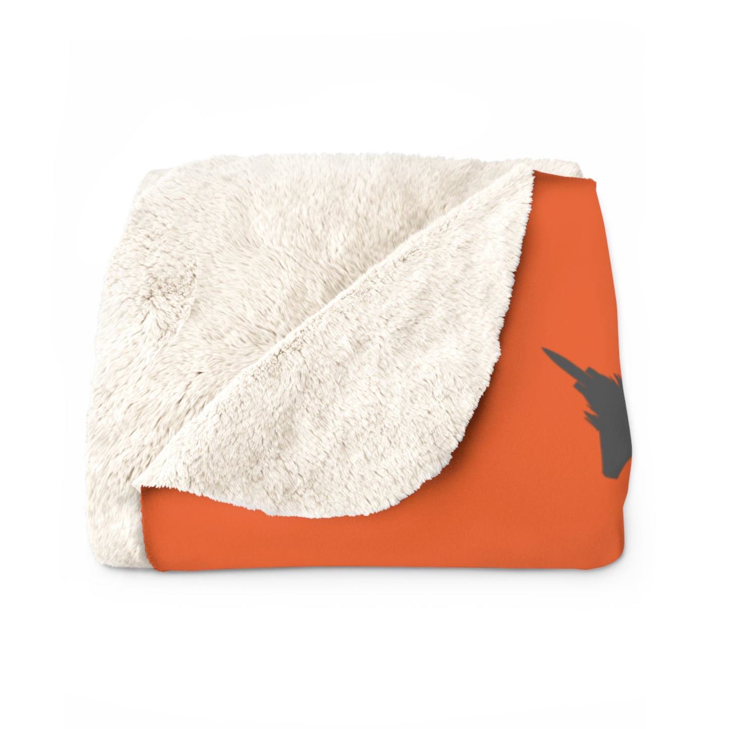 F-15E Pattern Sherpa Fleece Blanket, Orange