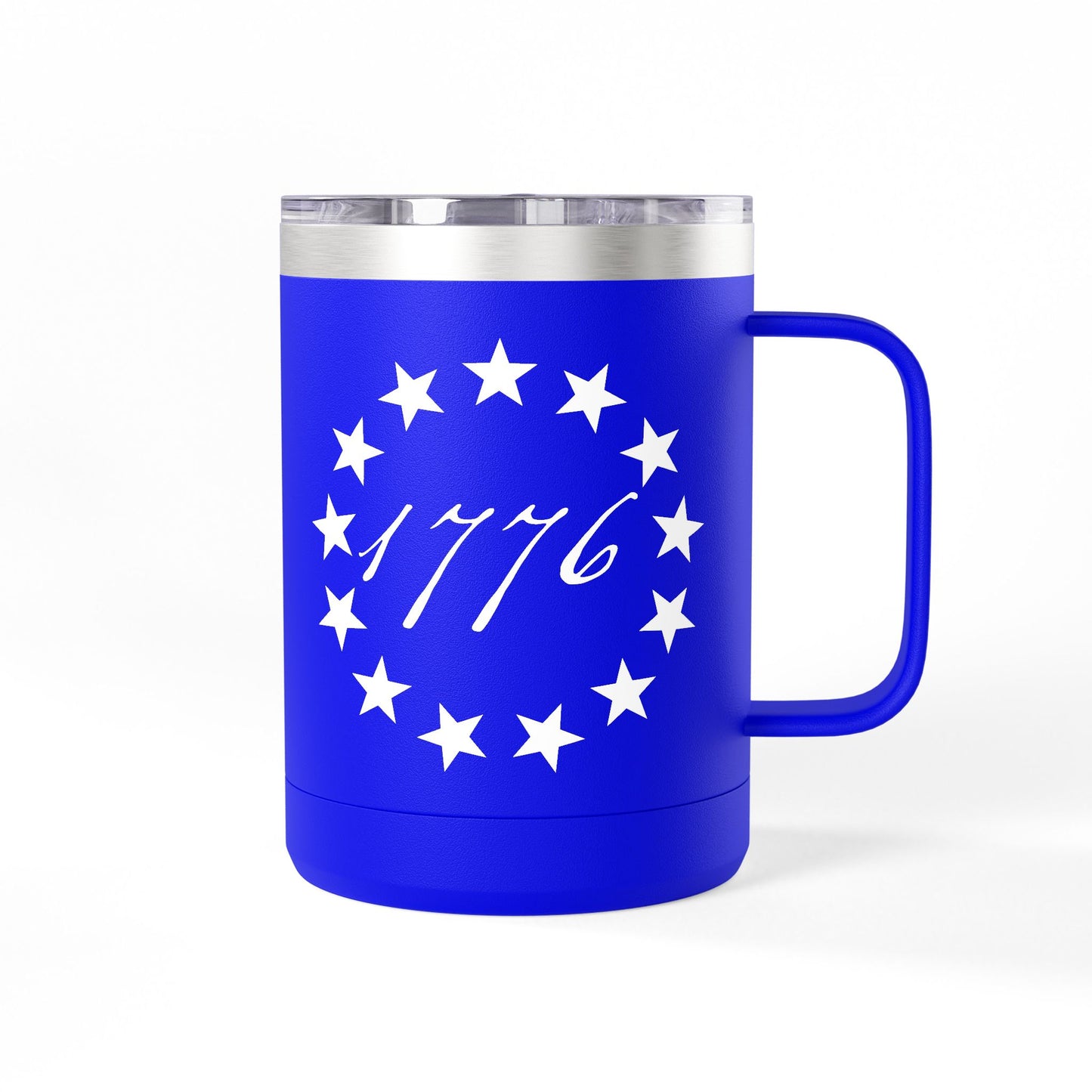 15oz Patriotic Stars "1776" Coffee Mug Tumbler