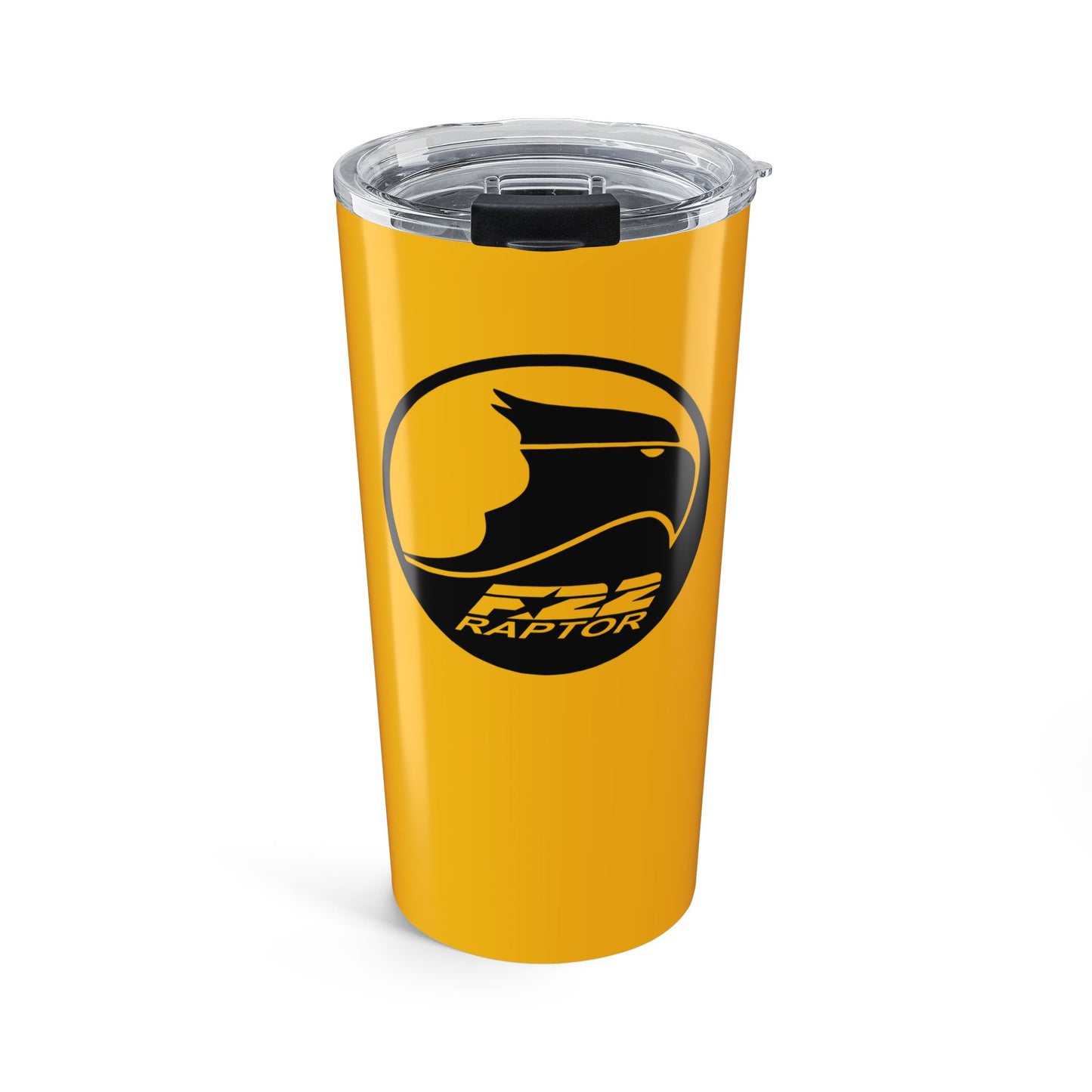 Tumbler 20oz, Yellow, F-22 Raptor