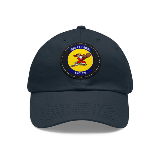 334FS Eagles Leather Patch Hat, Multiple Colors