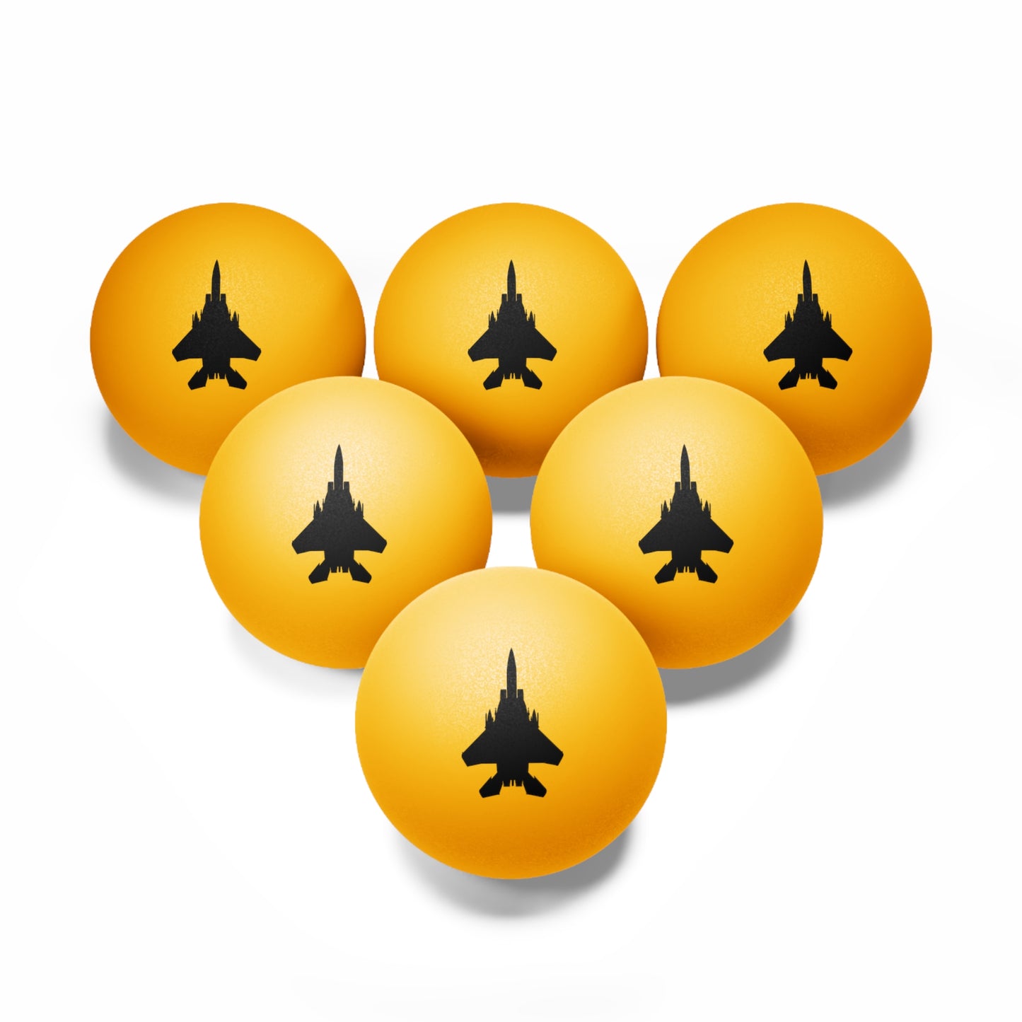 F-15E Ping Pong Balls, 6 pcs, White or Orange