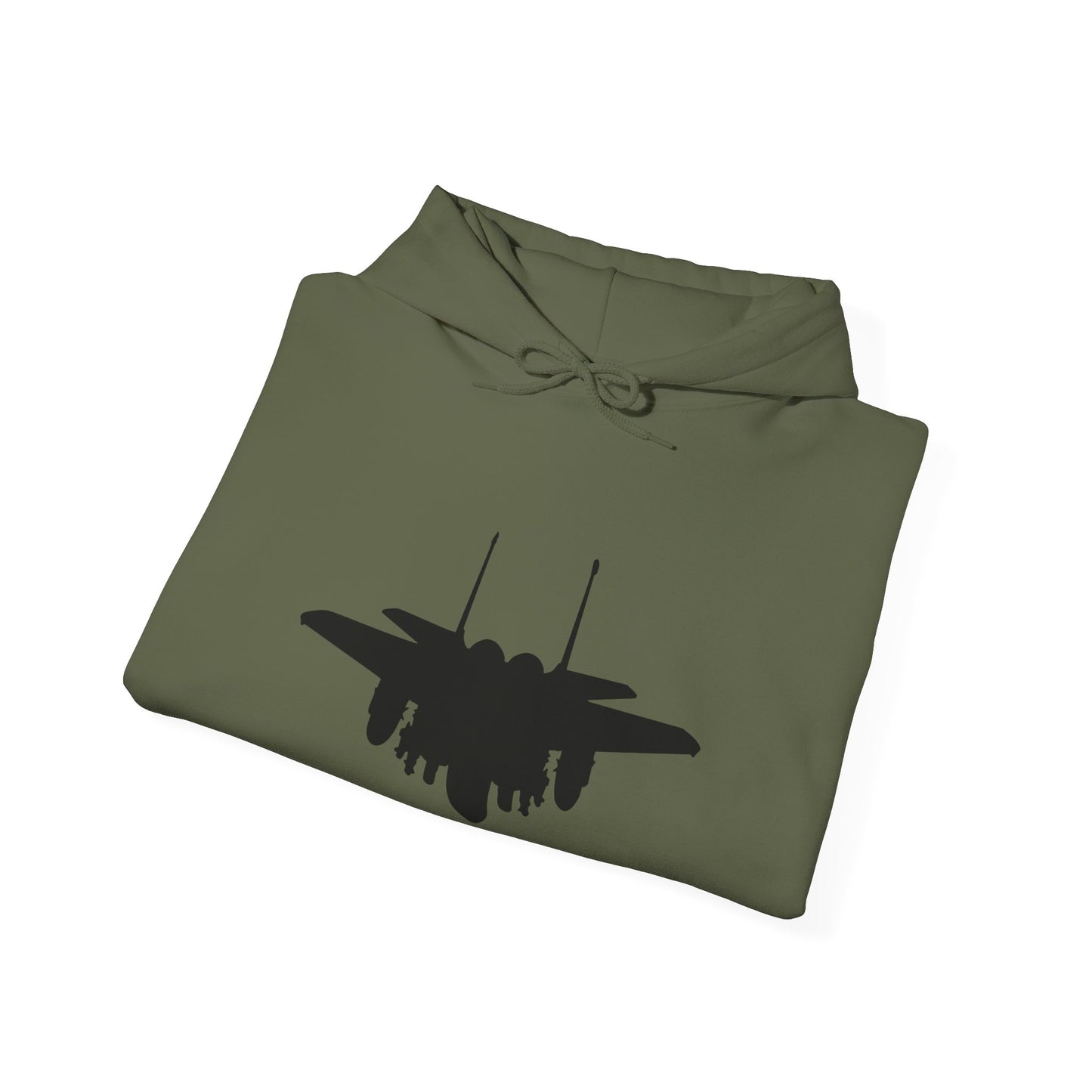 F-15E Angled Front Silhouette Unisex Heavy Blend™ Hooded Sweatshirt