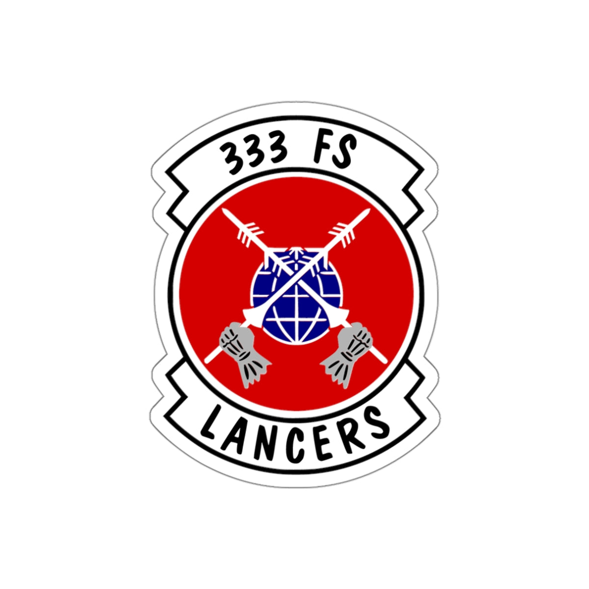 333FS Indoor/Outdoor Die-Cut Stickers, 3 Sizes Available