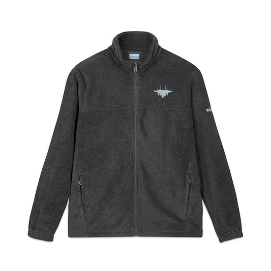 F-15E Angled Front Silhouette Embroidered Columbia Fleece Jacket