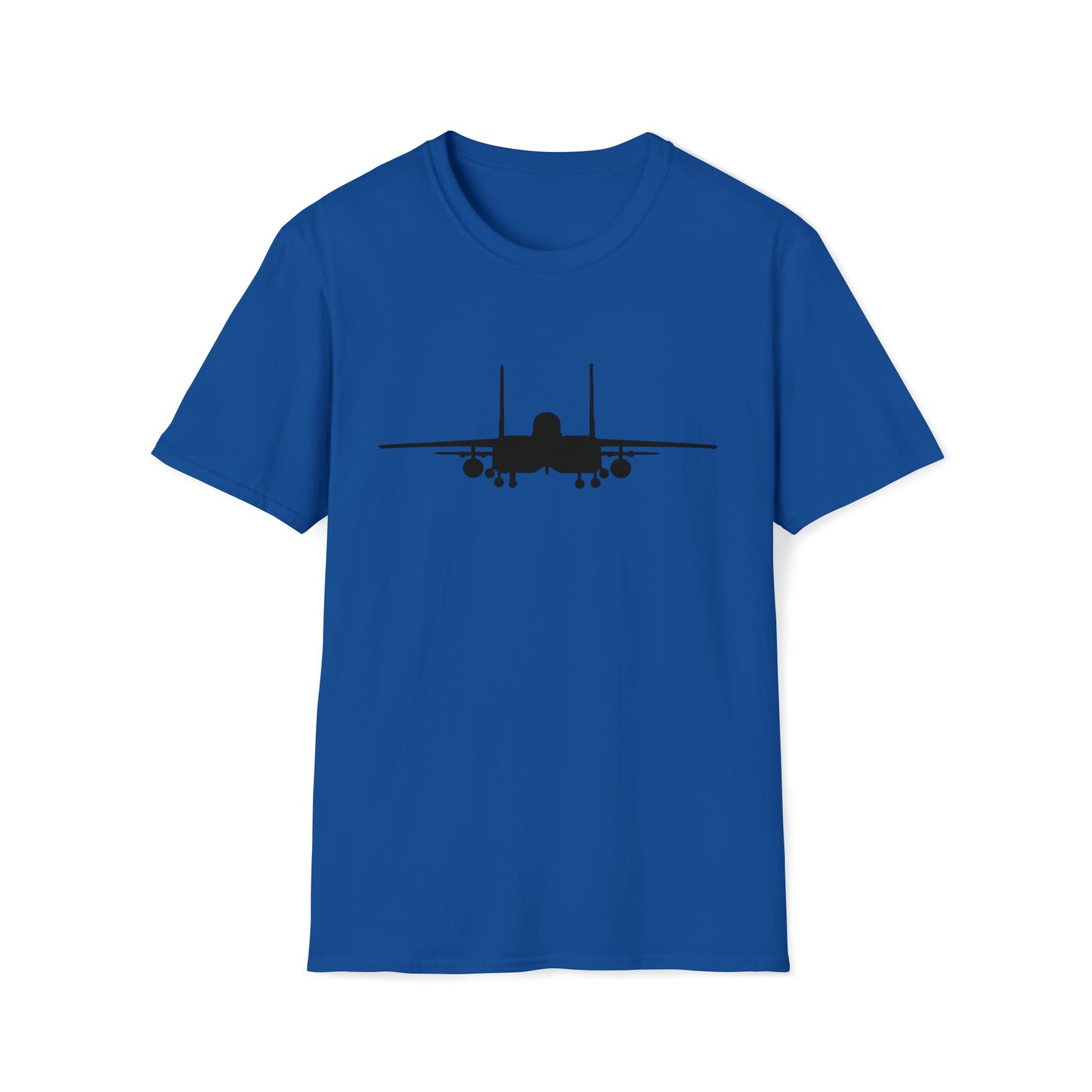 F-15E Front Silhouette Unisex Softstyle T-Shirt, Multiple Colors Available