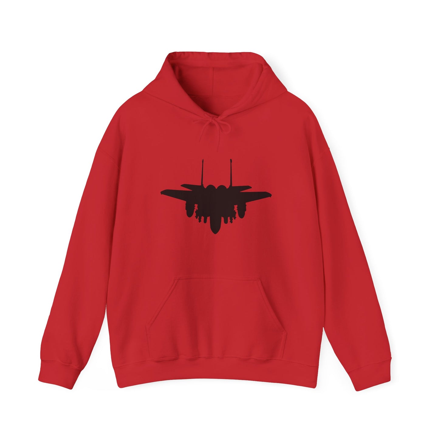 F-15E Angled Front Silhouette Unisex Heavy Blend™ Hooded Sweatshirt