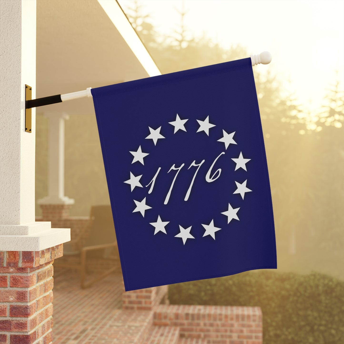 1776 Garden Flag – "America 250th Anniversary" Decorative House Banner