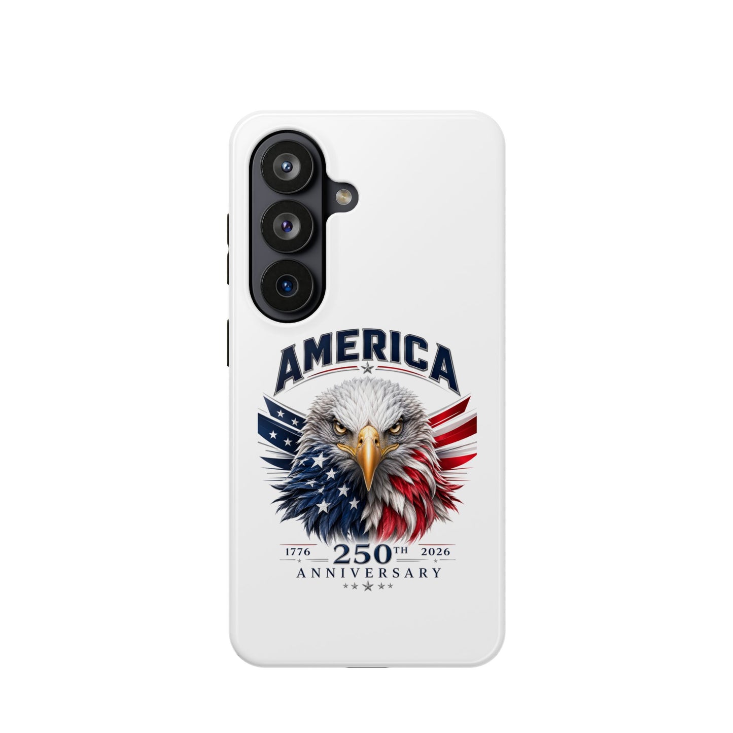 America 250th Anniversary Magnetic Tough Cases for iPhone & Samsung, White