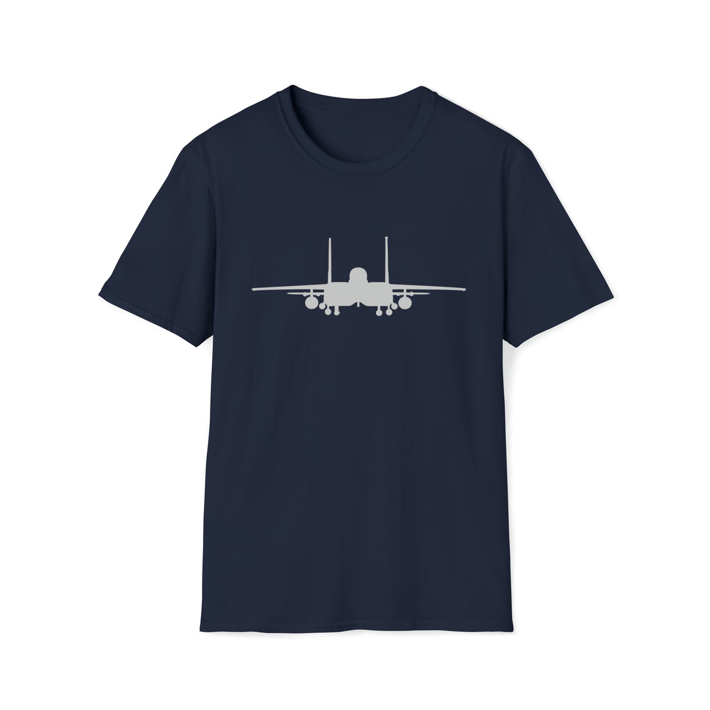 F-15E Front Silhouette Unisex Softstyle T-Shirt, Multiple Colors Available