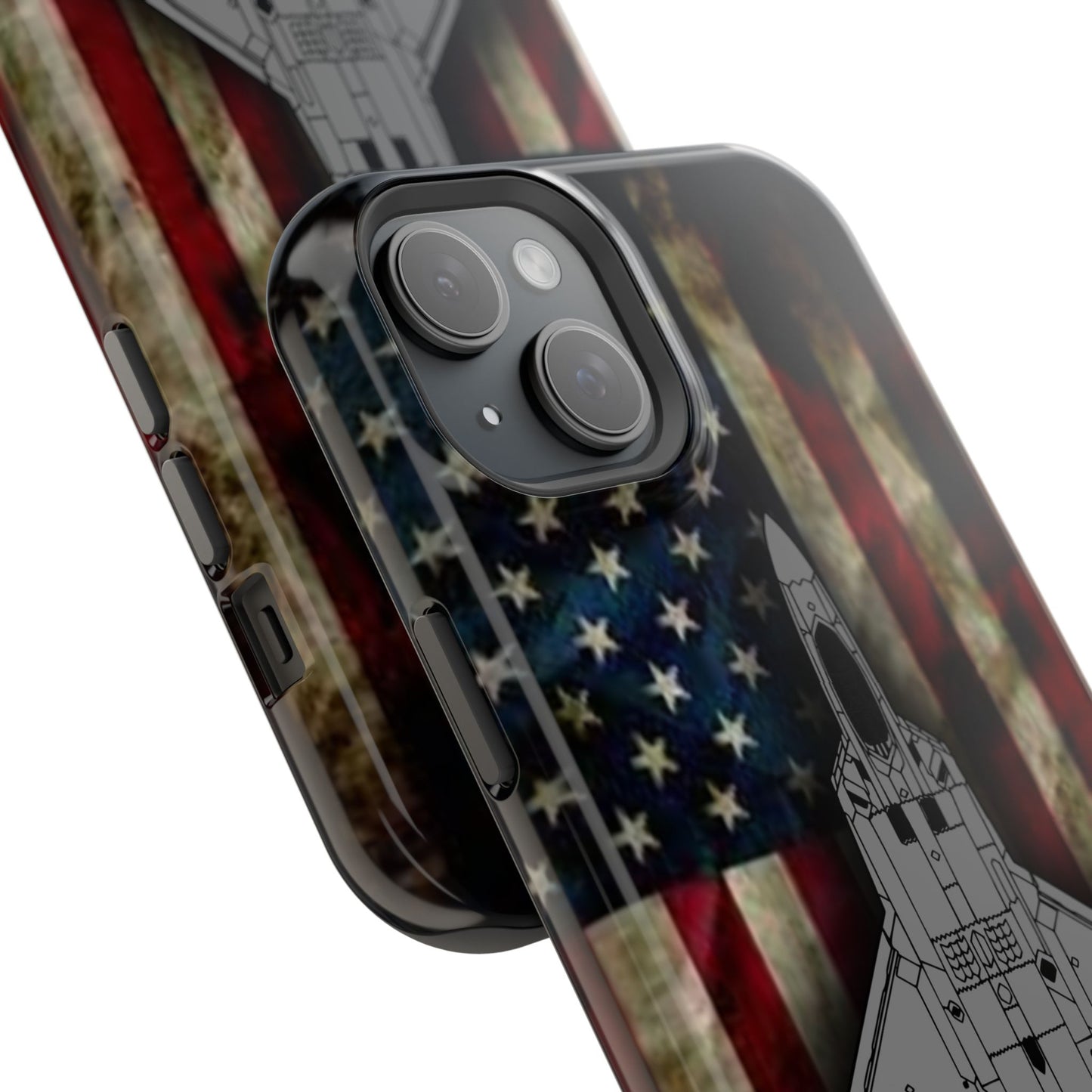 F-22 Old Glory Magnetic Tough Cases for iPhone