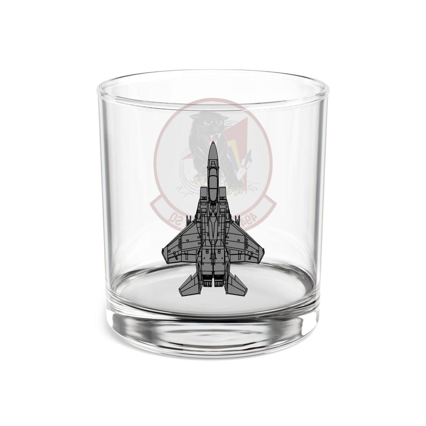 494FS "Panthers" Rocks Glass, 10oz with F-15E