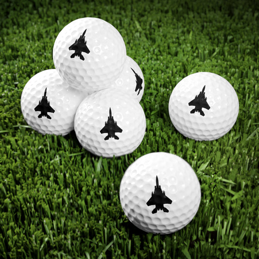 F-15E Top Silhouette Golf Balls, 6pcs