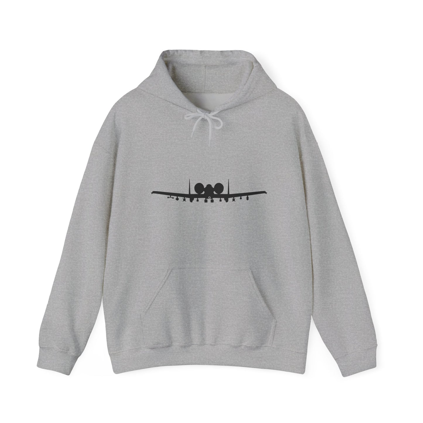 A-10 Front Silhouette Unisex Heavy Blend™ Hooded Sweatshirt