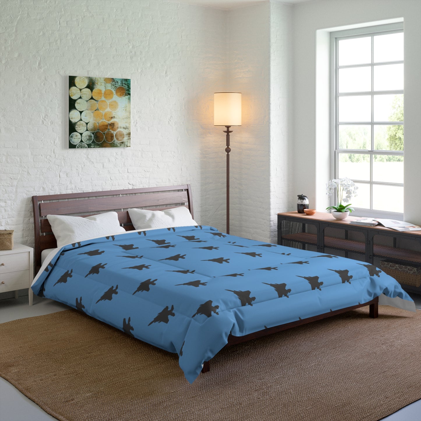 F-15E Comforter, Light Blue, Multiple Sizes Available