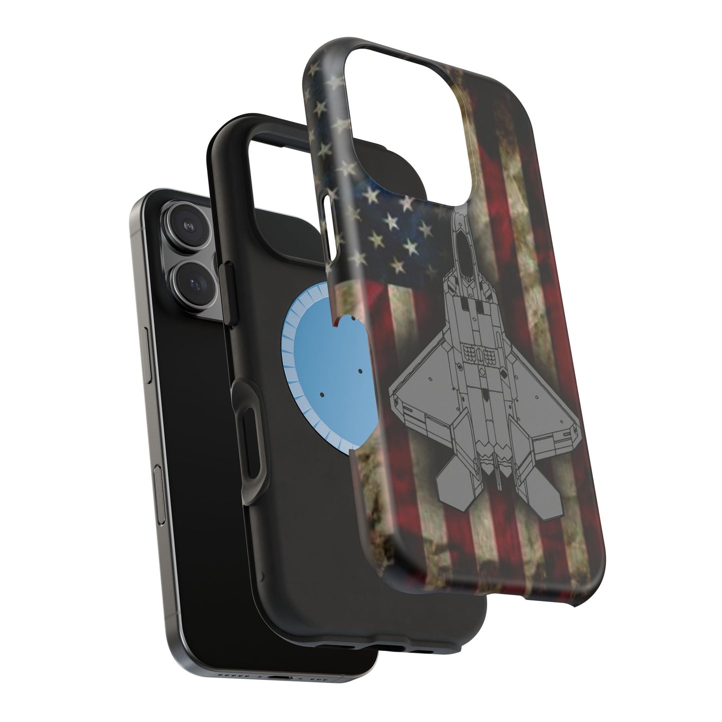 F-22 Old Glory Magnetic Tough Cases for iPhone