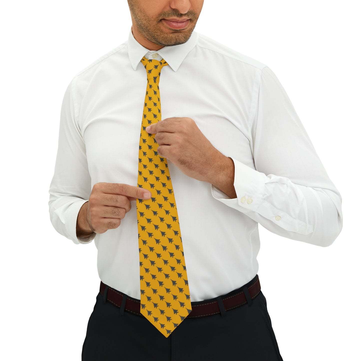 F-15E Necktie, Yellow/Dark Gray