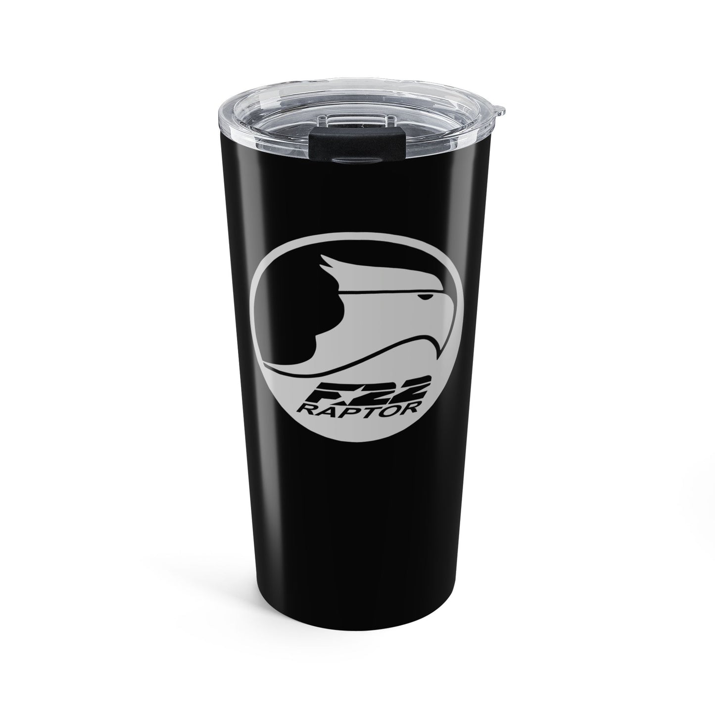 Tumbler 20oz, Black, F-22 Raptor
