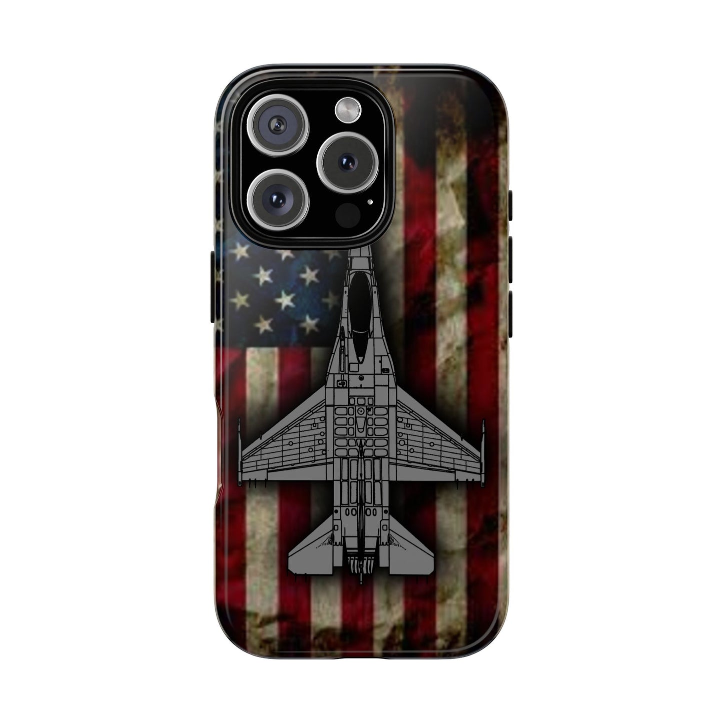 F-16 Old Glory Tough Cases for iPhone, Samsung, Google