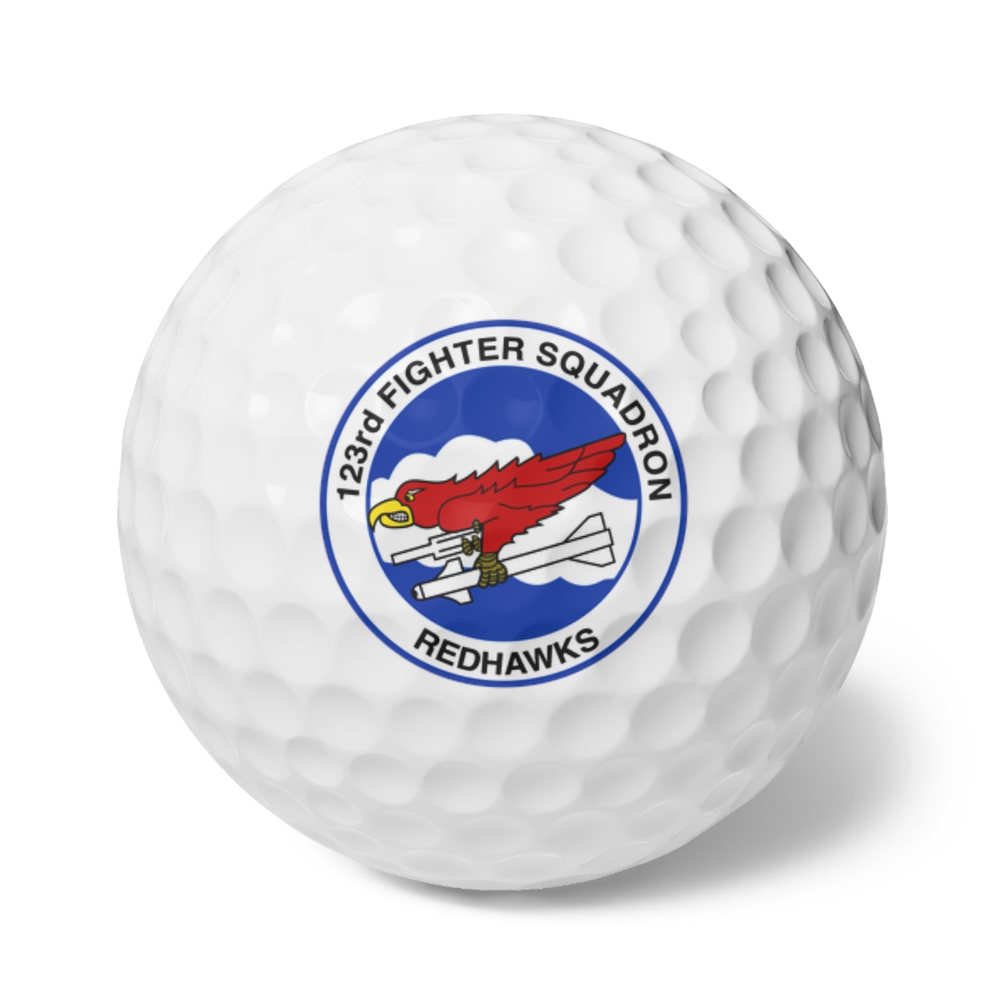 123FS "Redhawks" Golf Balls, 6pcs