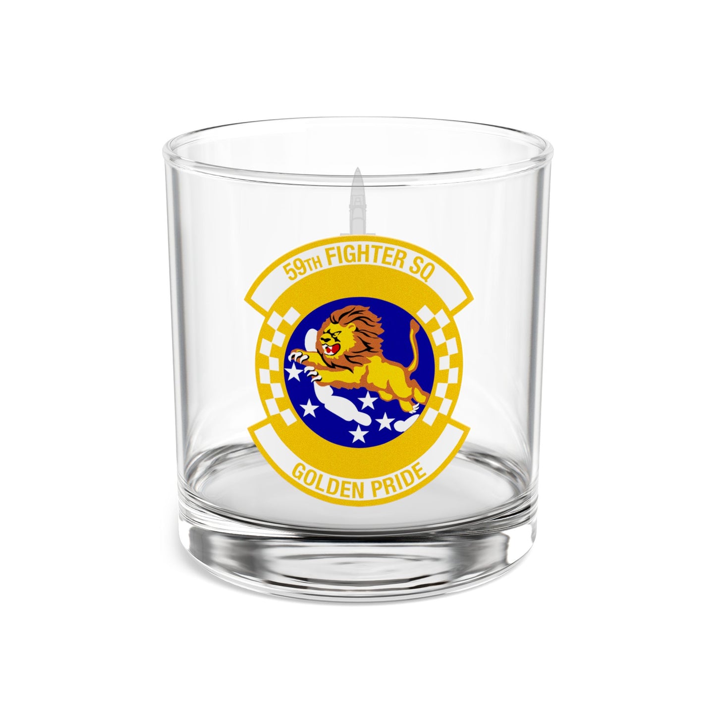 59FS "Golden Pride" Rocks Glass, 10oz with F-15C