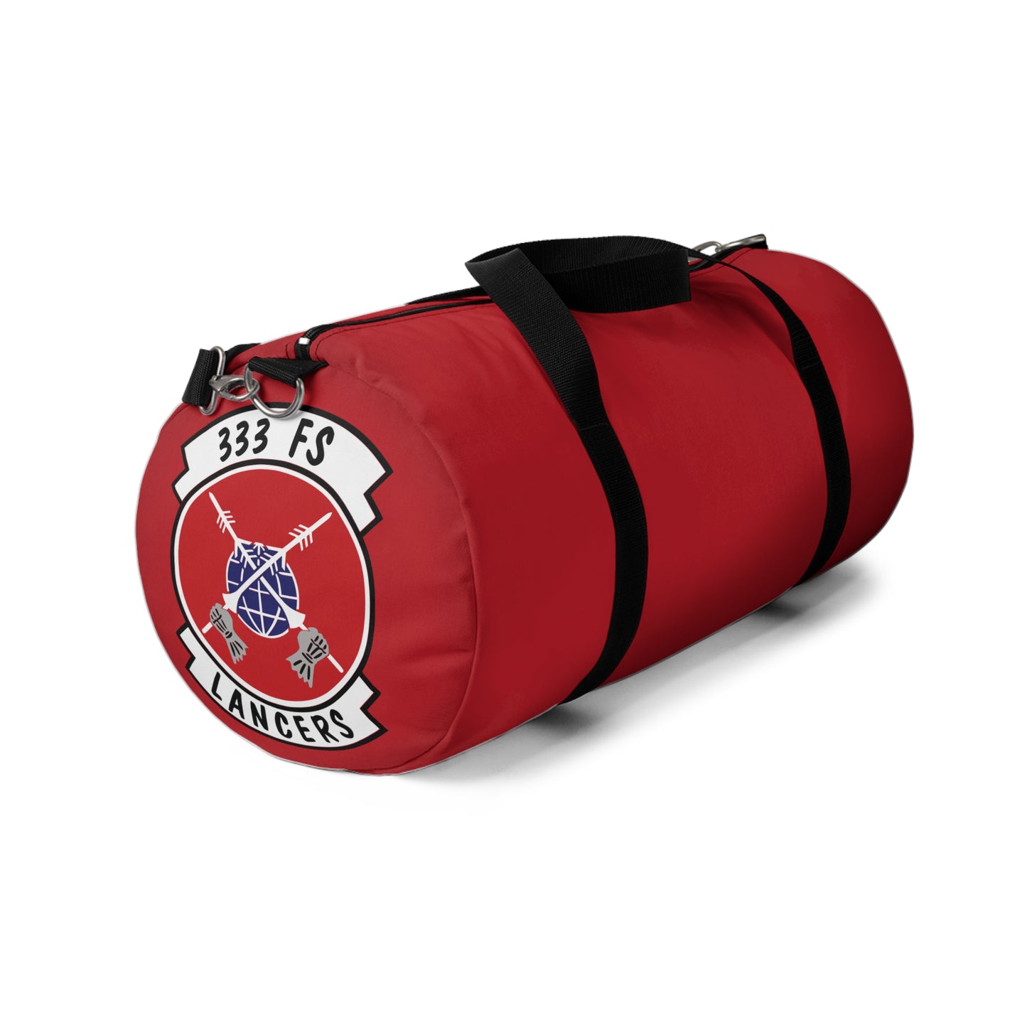 333FS Lancers Duffel Bag, Dark Red