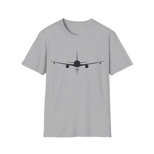 KC-46 Front Silhouette Unisex Softstyle T-Shirt, Multiple Colors Available