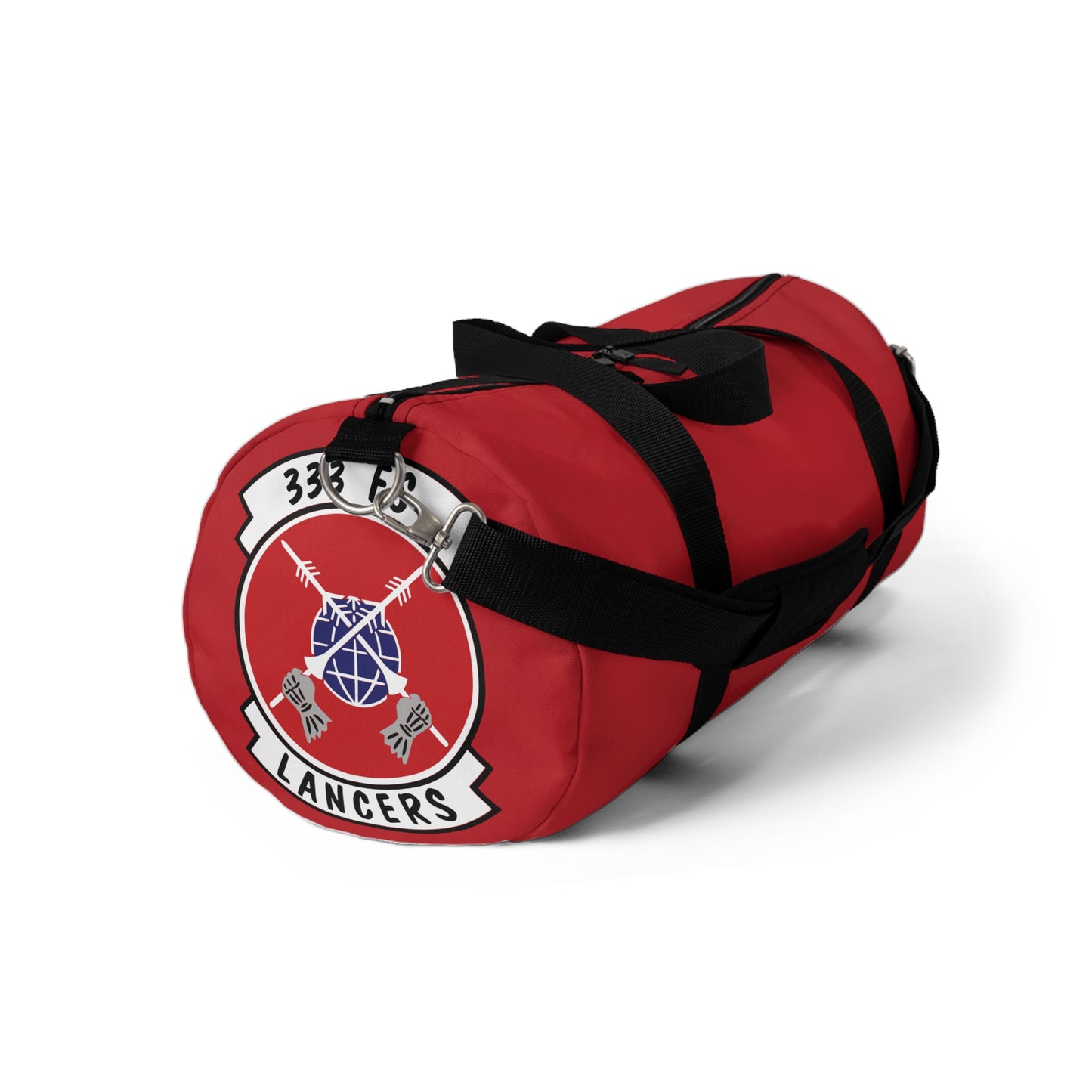 333FS Lancers Duffel Bag, Dark Red