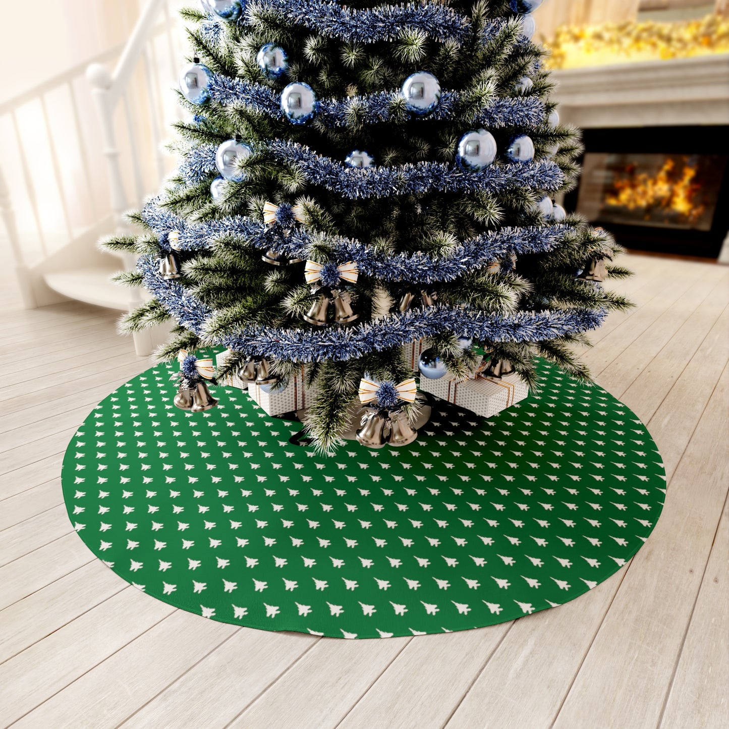 F-15E Round Tree Skirt, Green